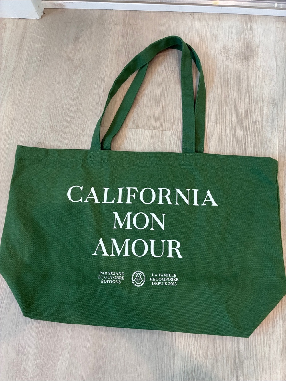 NWOT Sézane California Mon Amour Cotton tote bag